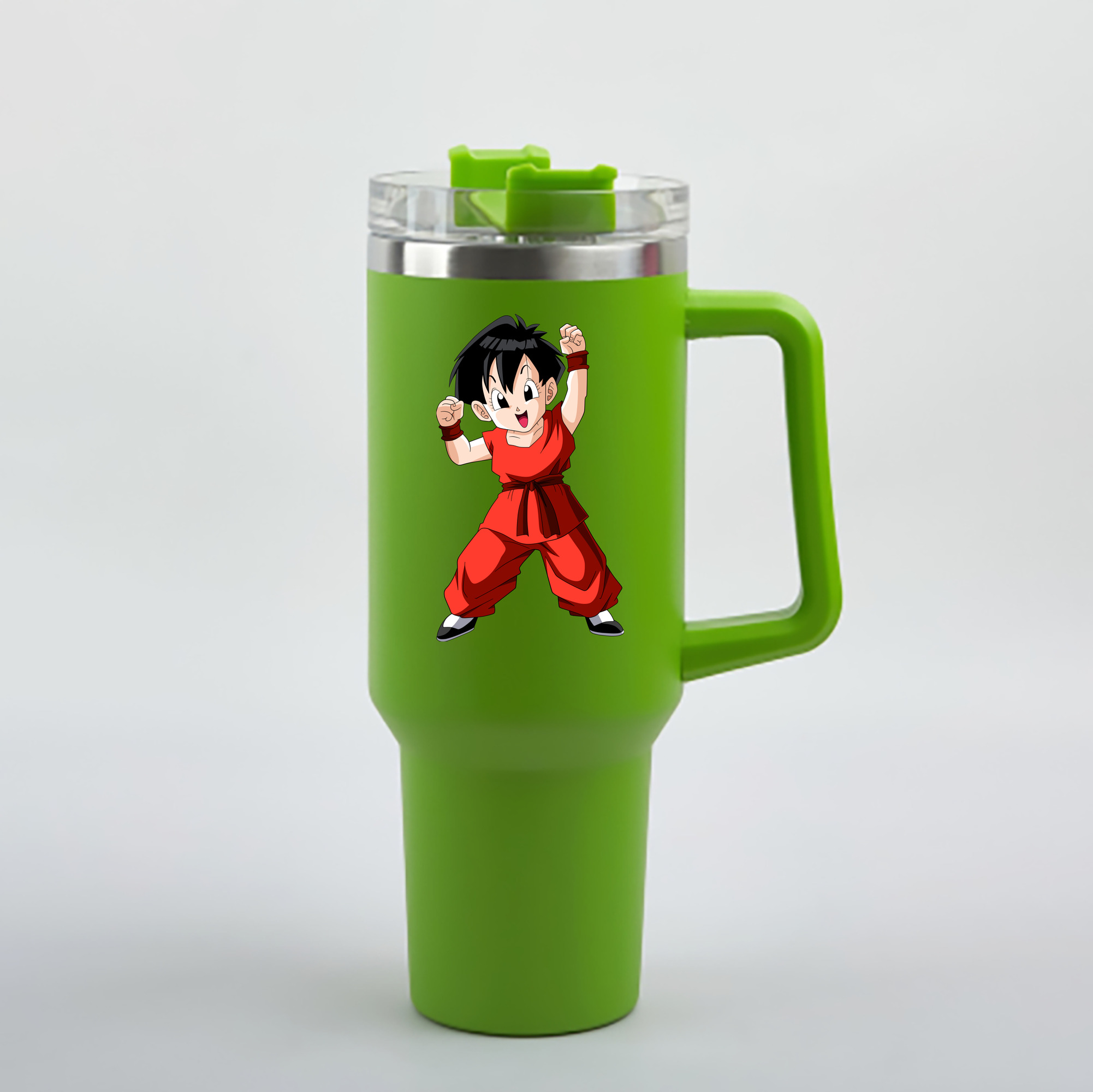 （画像用） ドラゴンボール パン DRAGON BALL Pan 1200mL車用タンブラー - クリスタルステッカー（プラスチックストロー付き）